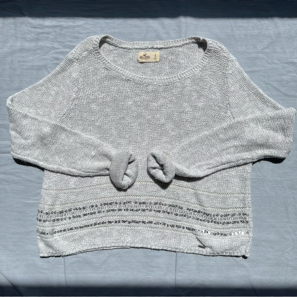 Hollister Sequin Knit Sweater